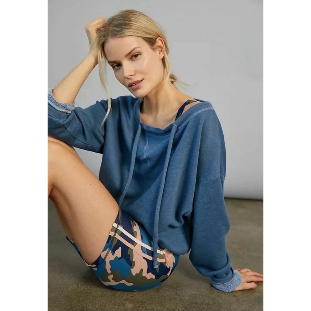 YEAR OF OURS | NWT Anthropologie Becca Easy Pullover Sweatshirt in Indigo, Med
